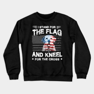 Labrador Dog Stand For The Flag Kneel For Fallen Crewneck Sweatshirt